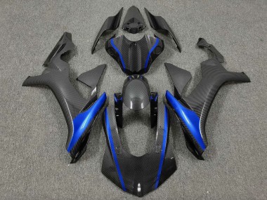 Acquista Carena Moto Yamaha YZF 1000 R1 2015-2019 - Falso Fibra di Carbonio Blu