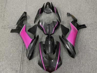 Acquista Carena Moto Yamaha YZF 1000 R1 2015-2019 - Falso Fibra di Carbonio Rosa