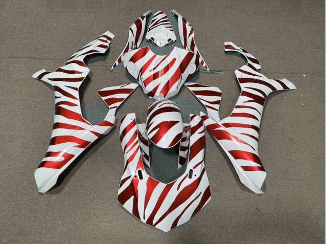 Acquista Carena Moto Yamaha YZF 1000 R1 2015-2019 - Bianco Rosso Zebra