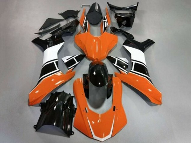 Acquista Carena Moto Yamaha YZF 1000 R1 2015-2019 - Bianco Arancia Nero Lucido