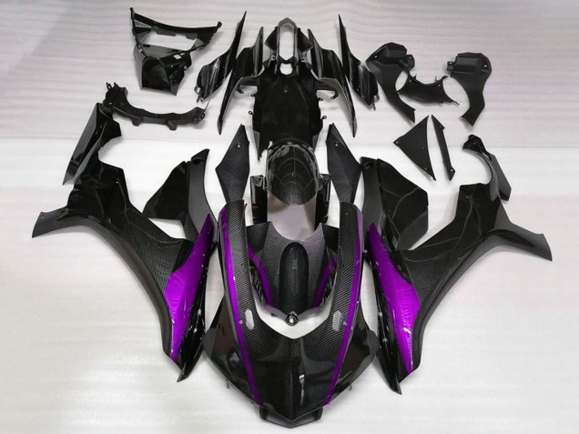 Acquista Carena Moto Yamaha YZF 1000 R1 2015-2019 - Falso Fibra di Carbonio Viola