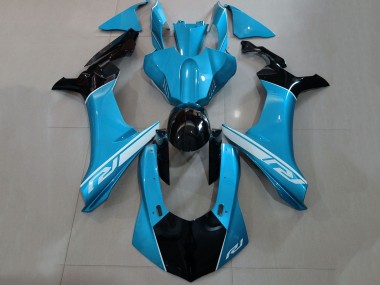 Acquista Carena Moto Yamaha YZF 1000 R1 2015-2019 - Blu Argento Nero Lucido