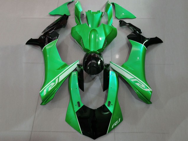 Acquista Carena Moto Yamaha YZF 1000 R1 2015-2019 - Verde Nero Lucido Argento