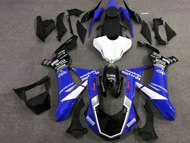 Acquista Carena Moto Yamaha YZF 1000 R1 2015-2019 - Blu Bianco Nero Lucido