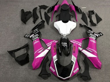 Acquista Carena Moto Yamaha YZF 1000 R1 2015-2019 - Rosa Bianco Nero Lucido