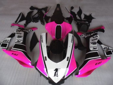 Acquista Carena Moto Yamaha YZF 1000 R1 2015-2019 - Rosa Bianco Nero Lucido Motul YSP