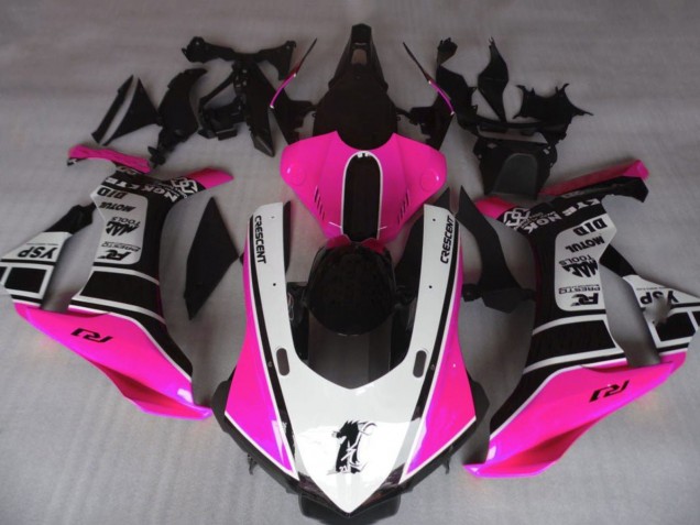 Acquista Carena Moto Yamaha YZF 1000 R1 2015-2019 - Rosa Bianco Nero Lucido Motul YSP