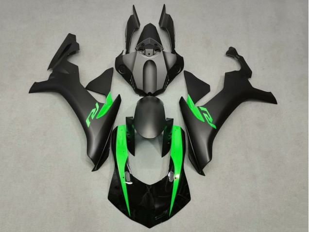 Acquista Carena Moto Yamaha YZF 1000 R1 2015-2019 - Nero Opaco Nero Lucido Verde