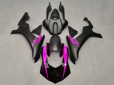 Acquista Carena Moto Yamaha YZF 1000 R1 2015-2019 - Nero Opaco Nero Lucido Rosa