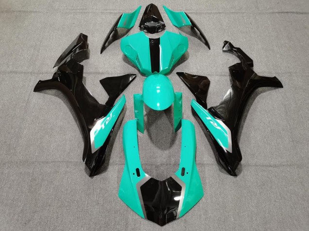 Acquista Carena Moto Yamaha YZF 1000 R1 2015-2019 - Turchese Blu Nero Lucido