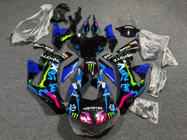 Acquista Carena Moto Yamaha YZF 1000 R1 2020-2025 - Nero Blu Rosa Mostro