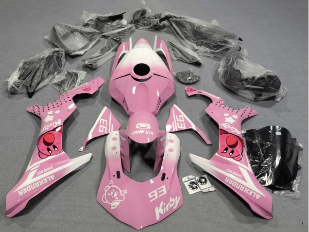 Acquista Carena Moto Yamaha YZF 1000 R1 2020-2025 - Rosa Bianco Kirby