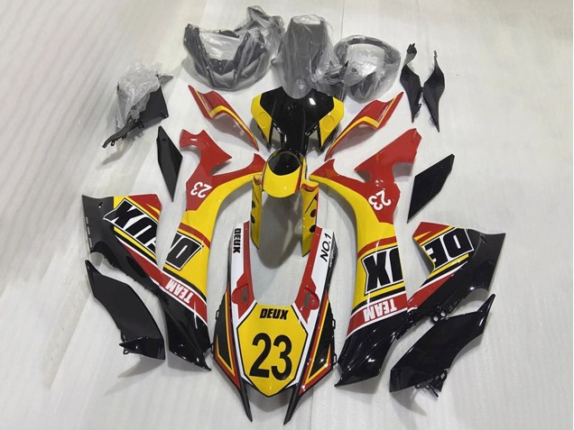 Acquista Carena Moto Yamaha YZF 1000 R1 2020-2025 - Bianco Giallo Rosso Nero