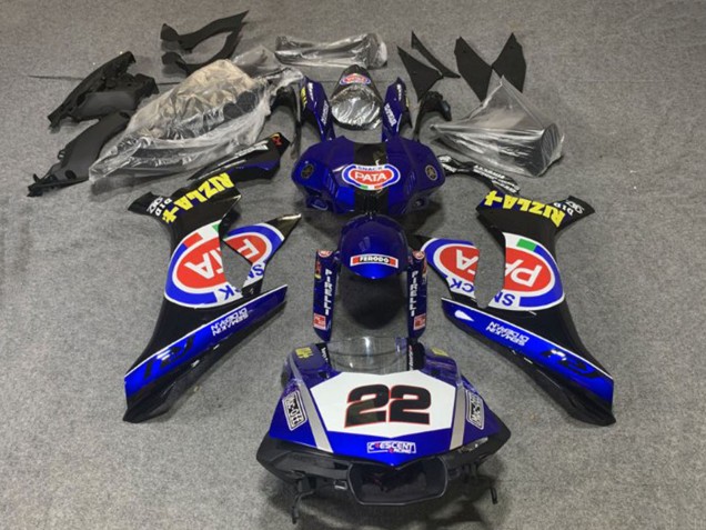 Acquista Carena Moto Yamaha YZF 1000 R1 2020-2025 - Blu Bianco Nero Rosso Pata