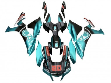 Acquista Carena Moto Yamaha YZF 1000 R1 2020-2025 - Turchese Blu Nero Opaco Petronas