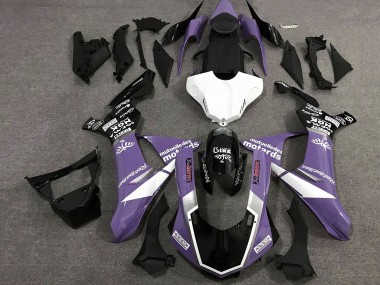 Acquista Carena Moto Yamaha YZF 1000 R1 2020-2025 - Viola Bianco Nero Lucido Sam