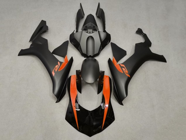 Acquista Carena Moto Yamaha YZF 1000 R1 2020-2025 - Nero Lucido Nero Opaco Arancia