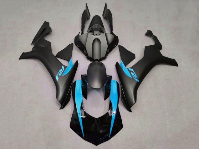 Acquista Carena Moto Yamaha YZF 1000 R1 2020-2025 - Nero Lucido Nero Opaco Azzurro Chiaro