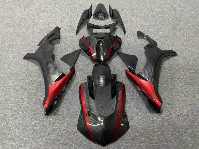 Acquista Carena Moto Yamaha YZF 1000 R1 2020-2025 - Falso Fibra di Carbonio Rosso