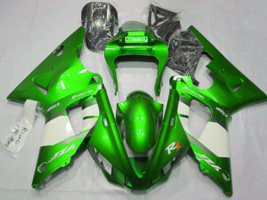 Acquista Carena Moto Yamaha YZF 1000 R1 2000-2001 - Verde Bianco Argento