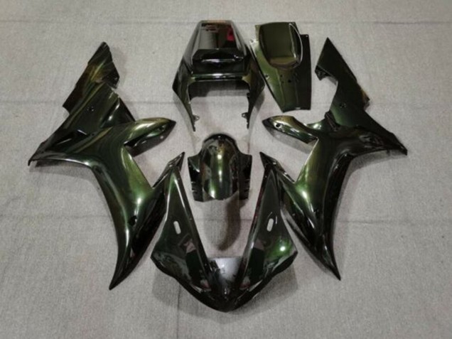 Acquista Carena Moto Yamaha YZF 1000 R1 2002-2003 - Verde Scuro Camaleonte