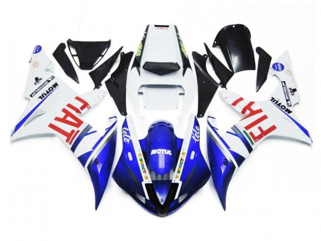 Acquista Carena Moto Yamaha YZF 1000 R1 2002-2003 - Bianco Blu Rosso Fiat Motul
