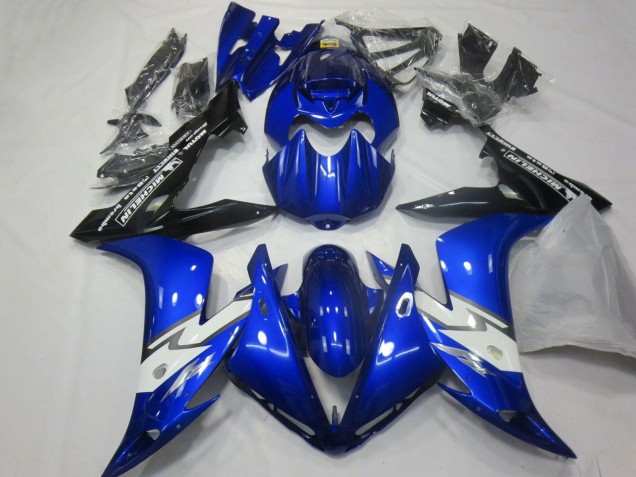 Acquista Carena Moto Yamaha YZF 1000 R1 2004-2006 - Blu Bianco Nero Lucido