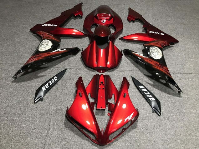 Acquista Carena Moto Yamaha YZF 1000 R1 2004-2006 - Rosso Nero Opaco