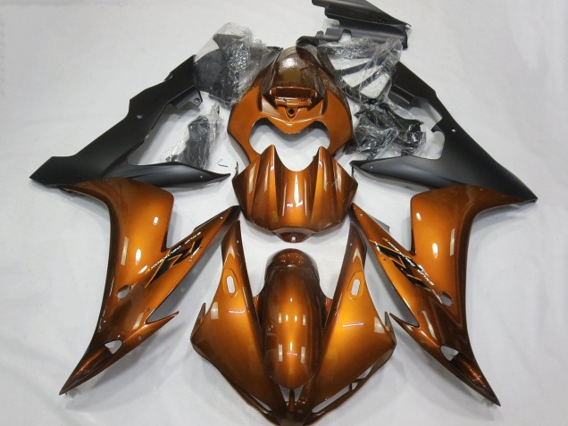 Acquista Carena Moto Yamaha YZF 1000 R1 2004-2006 - Arancia Nero Opaco