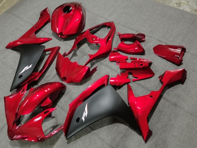 Acquista Carena Moto Yamaha YZF 1000 R1 2004-2006 - Rosso Nero Opaco