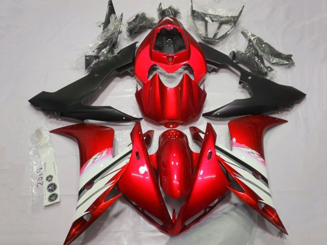 Acquista Carena Moto Yamaha YZF 1000 R1 2004-2006 - Rosso Bianco Nero Opaco