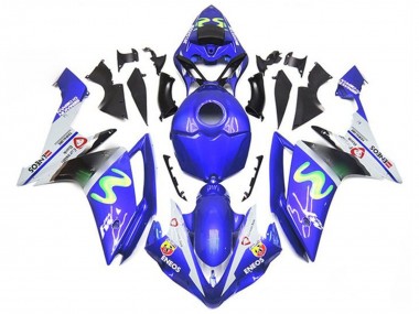 Acquista Carena Moto Yamaha YZF 1000 R1 2007-2008 - Blu Bianco Verde ENEOS