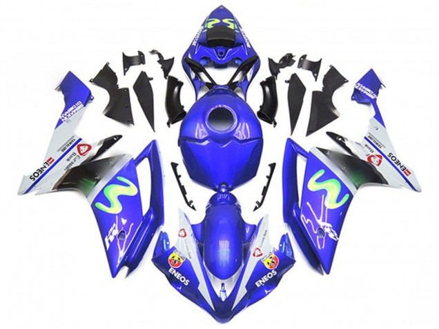 Acquista Carena Moto Yamaha YZF 1000 R1 2007-2008 - Blu Bianco Verde ENEOS