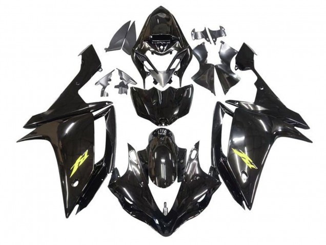 Acquista Carena Moto Yamaha YZF 1000 R1 2007-2008 - Nero Lucido Oro Decal