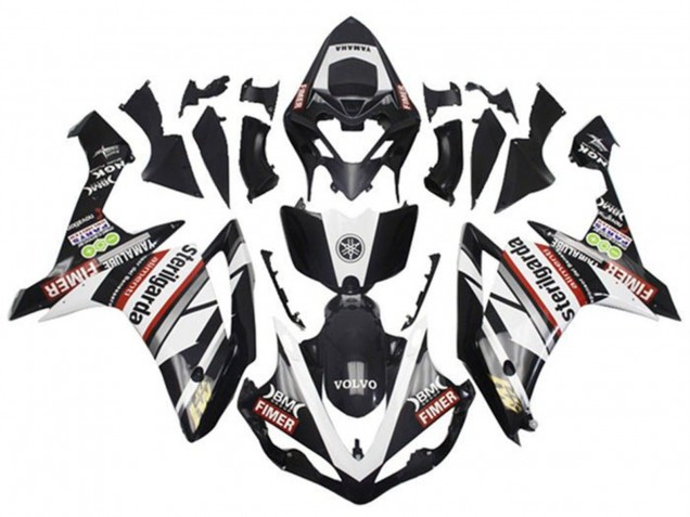 Acquista Carena Moto Yamaha YZF 1000 R1 2007-2008 - Bianco Rosso Nero Volvo Fimer Yamalube Sterilgarda
