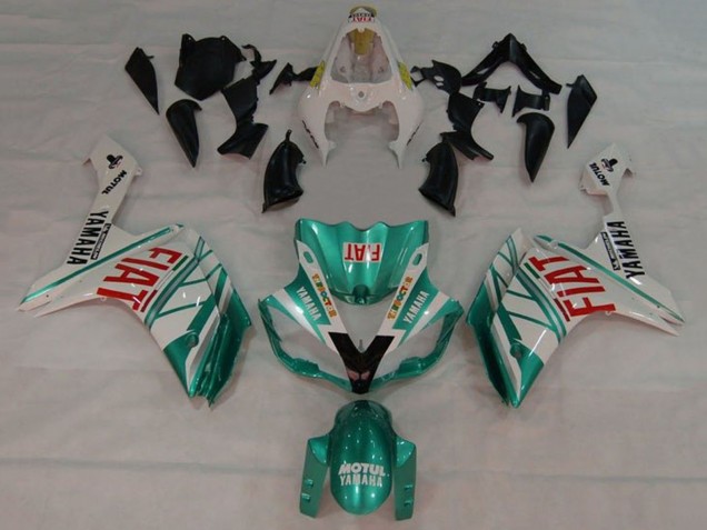Acquista Carena Moto Yamaha YZF 1000 R1 2007-2008 - Bianco Verde Rosso Fiat