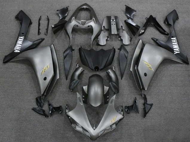 Acquista Carena Moto Yamaha YZF 1000 R1 2007-2008 - Argento Scuro Nero Opaco