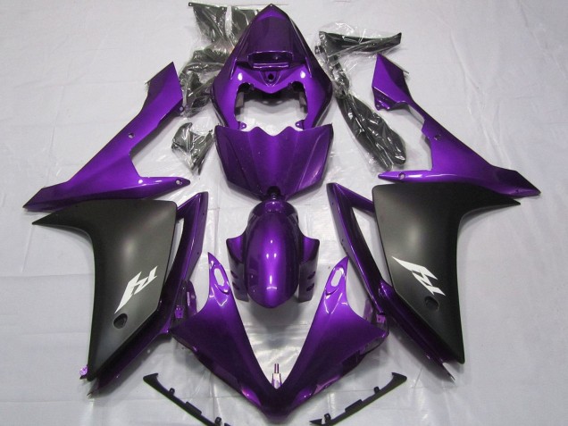 Acquista Carena Moto Yamaha YZF 1000 R1 2007-2008 - Viola Nero Opaco