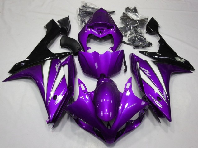 Acquista Carena Moto Yamaha YZF 1000 R1 2007-2008 - Viola Bianco Nero