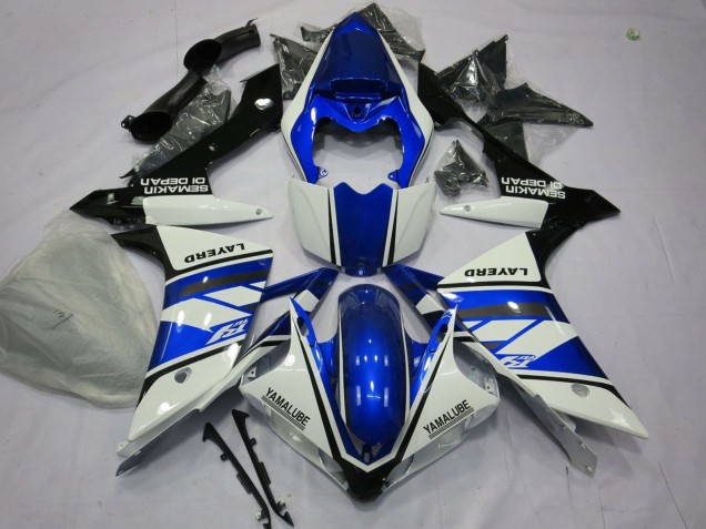Acquista Carena Moto Yamaha YZF 1000 R1 2007-2008 - Bianco Blu Nero Layerd