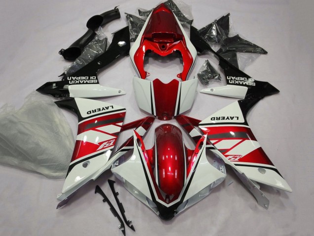 Acquista Carena Moto Yamaha YZF 1000 R1 2007-2008 - Bianco Rosso Nero Layerd