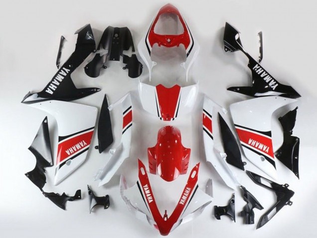 Acquista Carena Moto Yamaha YZF 1000 R1 2007-2008 - Bianco Rosso Nero Banda