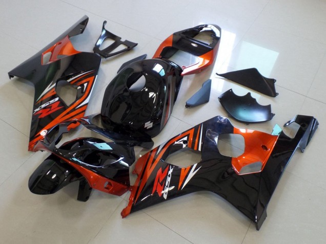 Acquista Carena Moto Suzuki GSXR 600 / GSXR 750 2004-2005 - Nero Lucido Arancia