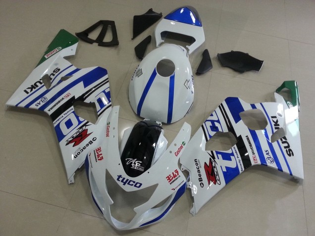 Acquista Carena Moto Suzuki GSXR 600 / GSXR 750 2004-2005 - Bianco Blu Nero Verde Tyco