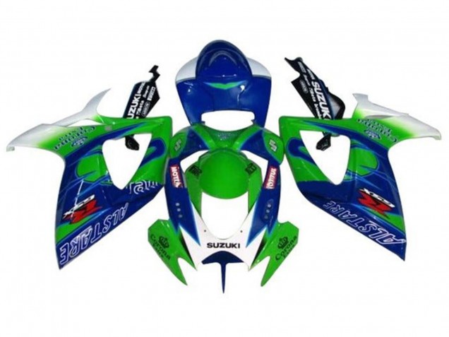 Acquista Carena Moto Suzuki GSXR 600 / GSXR 750 2006-2007 - Bianco Blu Verde Alstare