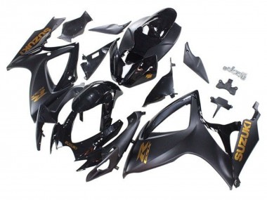 Acquista Carena Moto Suzuki GSXR 600 / GSXR 750 2006-2007 - Nero Opaco Nero Lucido Oro