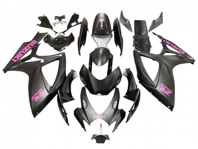 Acquista Carena Moto Suzuki GSXR 600 / GSXR 750 2006-2007 - Nero Opaco Rosa