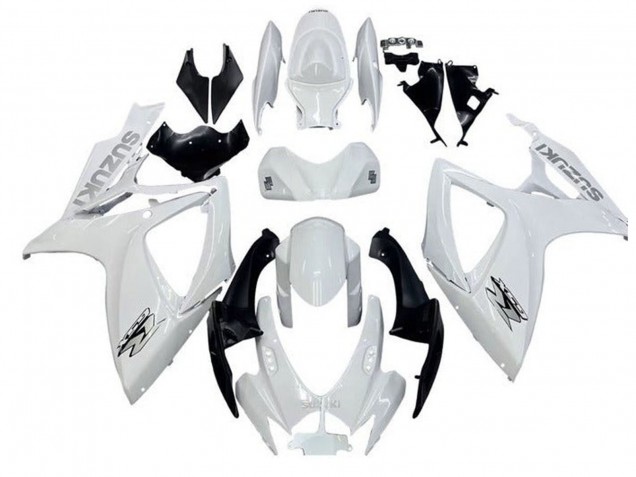 Acquista Carena Moto Suzuki GSXR 600 / GSXR 750 2006-2007 - Bianco Nero