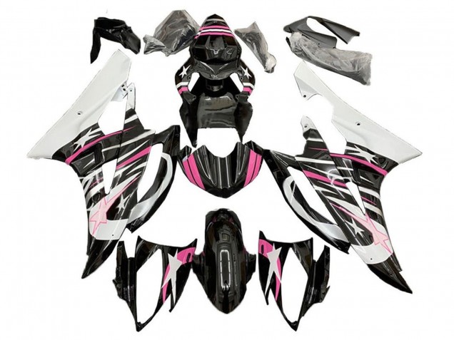 Acquista Carena Moto Yamaha YZF R6 2006-2007 - Bianco Rosa Nero Stella Fiamma