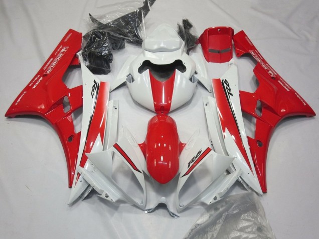 Acquista Carena Moto Yamaha YZF R6 2006-2007 - Bianco Rosso Motul Michelin